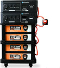 ECO-WORTHY SL7000 Stackable Power Station 10240Wh LiFePO4 Battery,AC 7000W Output, Portable Stand with Expandable Tiers for Home Backup,Emergency,Solar System Components