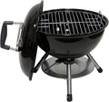 Megamaster 14.5" Portable Charcoal Barbecue Grill with Adjustable Air Vent, 141 SQ. In Cooking Area, Table Top Grill for Camping, Outdoor Cooking, Patios, and More - 810-23001