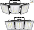 2 Pack LED Flood Lights Outdoor, STASUN 150W 15000lm 6000K Daylight White IP66 Waterproof, Commercial Parking Lot Lights, 3 Heads for Yard Street Stadium Outdoor Area Floodlight Bright Security Lights