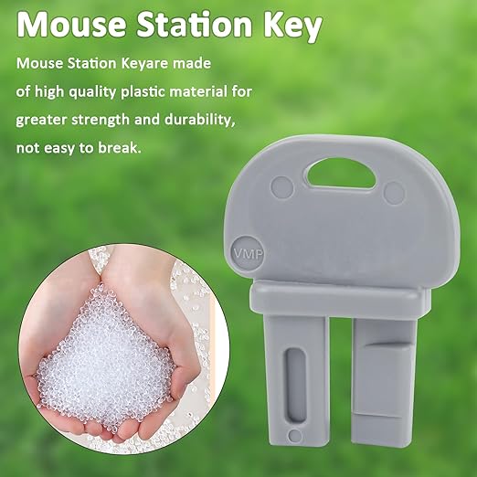 Mouse Station Key Replacement FBS1078 for EZ Klean & FBS Indoor Outdoor Mouse Station - 3 Packs