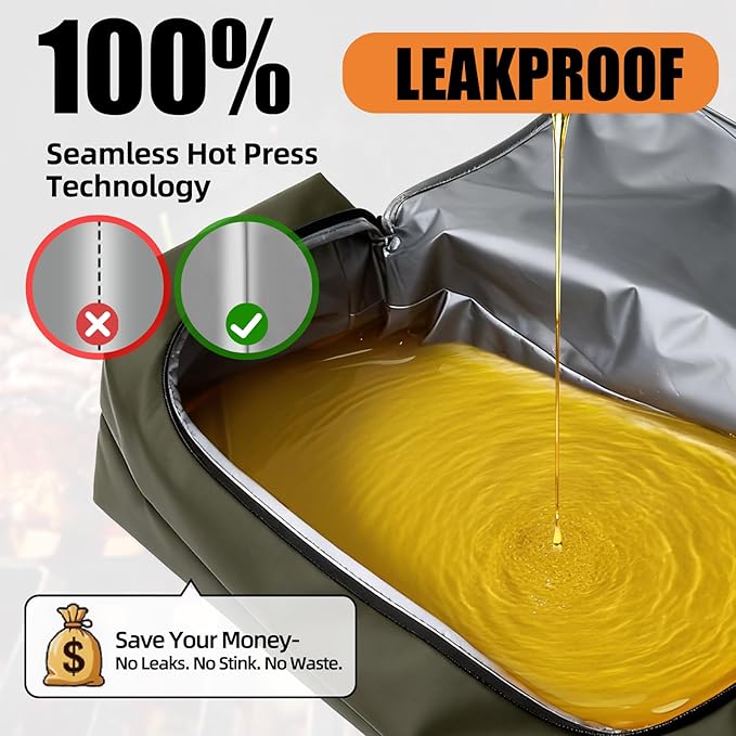 BBQ Blanket for Resting Meat, Leak-Proof Insulated Meat Resting Bag, 270°Top Opening for Large Briskets, Turkey, Washable Smoker Accessories Gift for Men, Christmas Stocking Stuffers for BBQ Lovers