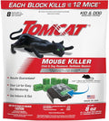 Tomcat Mouse Killer Child & Dog Resistant, Refillable Station for Indoor and Outdoor, 1 Station and 8 Poison Block Refills