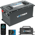 VATRER POWER 48V 150Ah Lithium Golf Cart Battery, Built-in Smart 200A BMS, with Touch Monitor & Mobile APP, 4000+ Cycles Rechargeable LiFePO4 Battery, Max 10.24kW Power Output, Perfect for Golf Carts