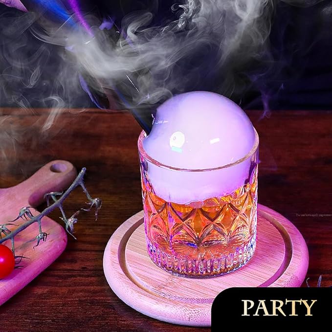 EAEX Drinks Bubble Smoker, Includes Aromas and Edible Bubbles, for Cocktails and Enhancing The Flavour of Food, Bar/Home Use (1S Pro)