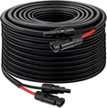 XRDS -RF Solar Panel Cable 50FT, 10AWG Solar Extension Cable with Male & Female Solar Connectors, Flame-Retardant Protective Sleeving Solar Cable, Weatherproof PV Wire for Solar Panel Connection