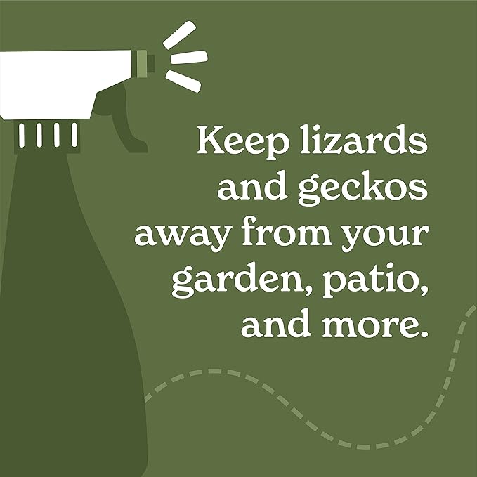 Lizard Control Spray - 32 Fl Oz Natural Peppermint Spray for Lizards - Reptile Deterrent Indoor & Outdoor Use - Safe Around Kids & Pets & Keeps Reptiles Away