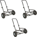 Miller 3-Pack Muck Cart Utility Wagon, 70-Quart Tub Compatible, 350-Pound Capacity – Foldable Two-Wheel Farm & Ranch Transport with Adjustable Handle, Pneumatic Tires, and Kickstand, CA500