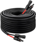 Solar Panel Extension Cable - 8AWG 30FT Solar Wire with Female & Male Waterproof Connector Flame Retardant Protective Sleeving PV Wire for RV, Photovoltaic Systems, Home, Boat, Solar Panels, Car