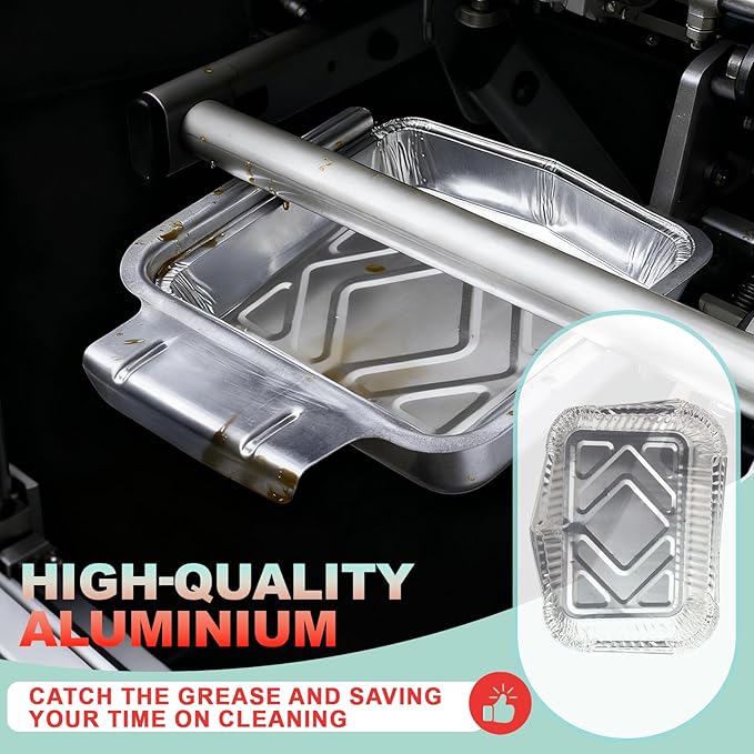 62006 Drip Pan Liners for Napoleon TravelQ 285 Sreies Gas Grill TQ285X, TQ PRO285, TQ285-BL-1, TQ PRO285X, PRO285-BK, TQ285X-RD-1-A, TQ240-BL, TQ240,Aluminum Grill Pans for Napoleon Accessories, 20PCS