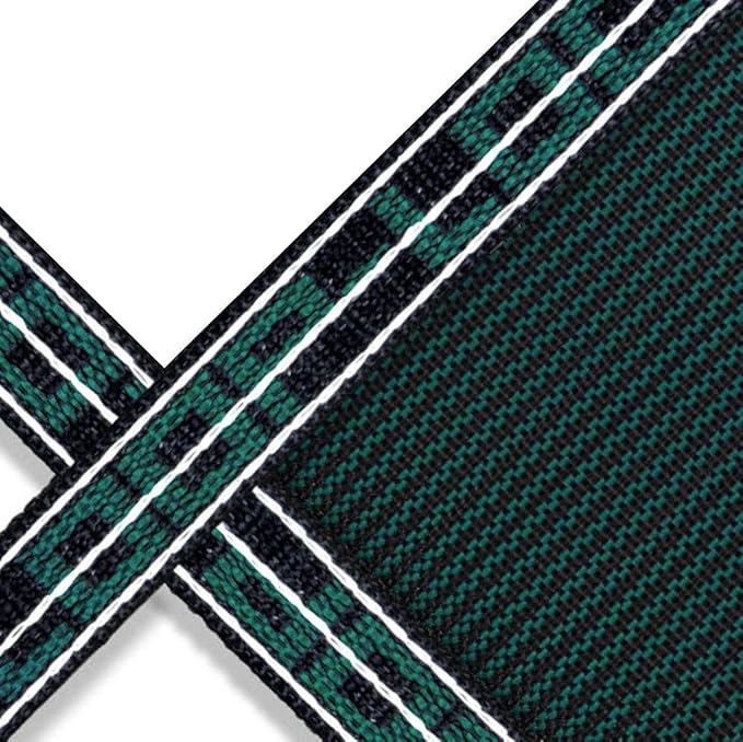 16' x 36' Rectangle with 4' x 8' Center End Step Loop-Loc II Green Super Mesh In-Ground Pool Safety Cover