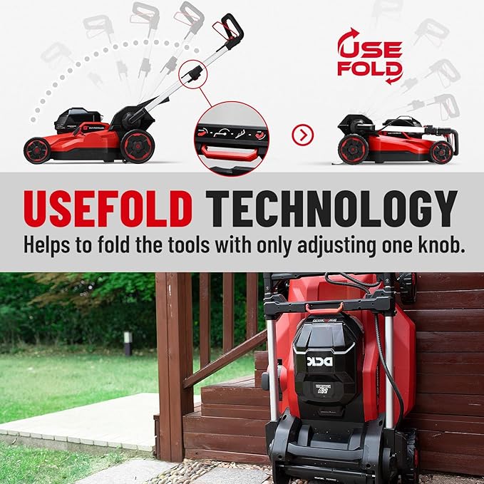 58V 21" Cordless Electric Lawn Mower - Self-Propelled, Brushless Motor, 3-in-1 (Mowing/Collecting/Mulching), 7 Cutting Heights, Foldable Handle, LED Light, 7.5Ah Battery + 8A Fast Charger Included