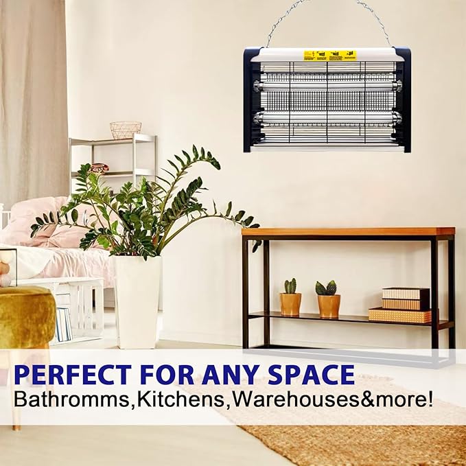 20W Electric Indoor Bug Zapper, Mosquito Trap with UV Light, Insect Eliminator for Home, Office, Restaurant