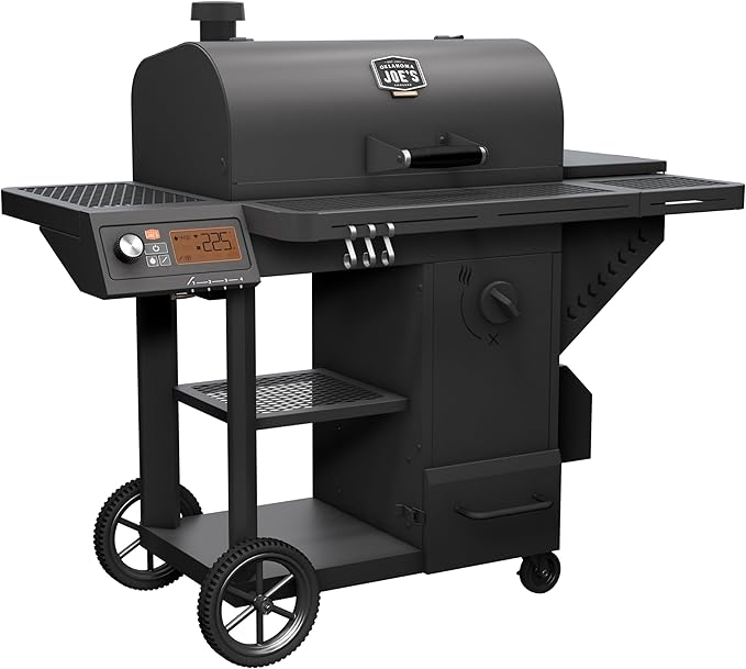 Oklahoma Joe's Tahoma Auto-Feed Charcoal 900 Deluxe Smoker and Grill, Black - 24203105
