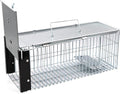 Squirrel/Chipmunk Trap – Heavy Duty Humane Live Cage for Rats, Mice, Weasels, and Other Small Rodents – Outdoor Reusable Steel Animal Trap for Pati