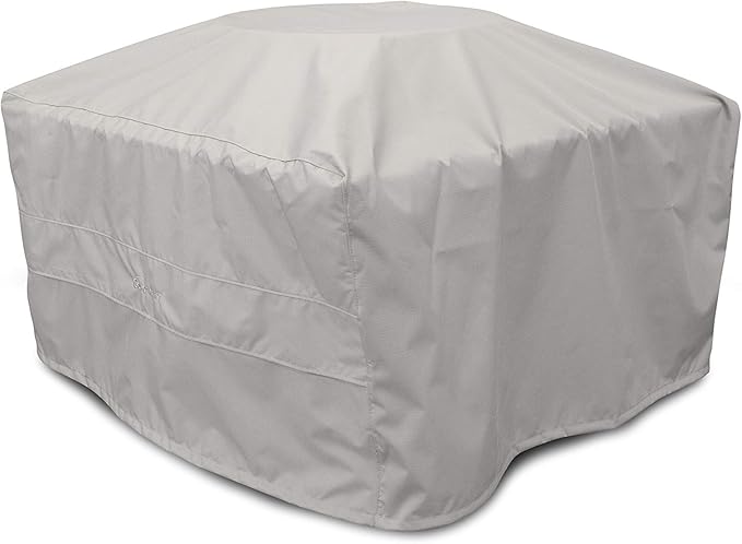 POLYWOOD® Square 42" Fire Pit Table (White)