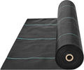 VEVOR 3FTx250FT Premium Heavy Duty Weed Barrier Landscape Fabric, 5OZ Woven Geotextile Fabric Under Gravel, High Permeability for Weed Blocker Weed Mat, Driveway Fabric, Weed Control Garden Cloth