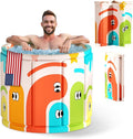 Zennest Foldable Portable Bathtub for Adults – 2-in-1 Hot & Cold Plunge, 105-Gal Large Capacity Collapsible Bathtub Adult, 6-layer Insulated Portable Soaking tub - Space-saving Design