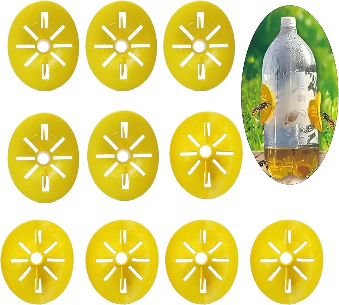 wasp Traps Outdoor Hanging 10Pack,Simple DIY Hornet Trap, Reusable Yellow Jacket Trap