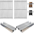 WEBROIL 7620 Flavorizer Bars & 7528 Grill Grates for Weber Genesis 300 SER Gas Grill, Grill Parts for Webber Genesis E-310 S-310 E-320 S-320 E-330 S-330 EP-310 CEP-310 CEP-320 EP-320 CEP-330 EP-330