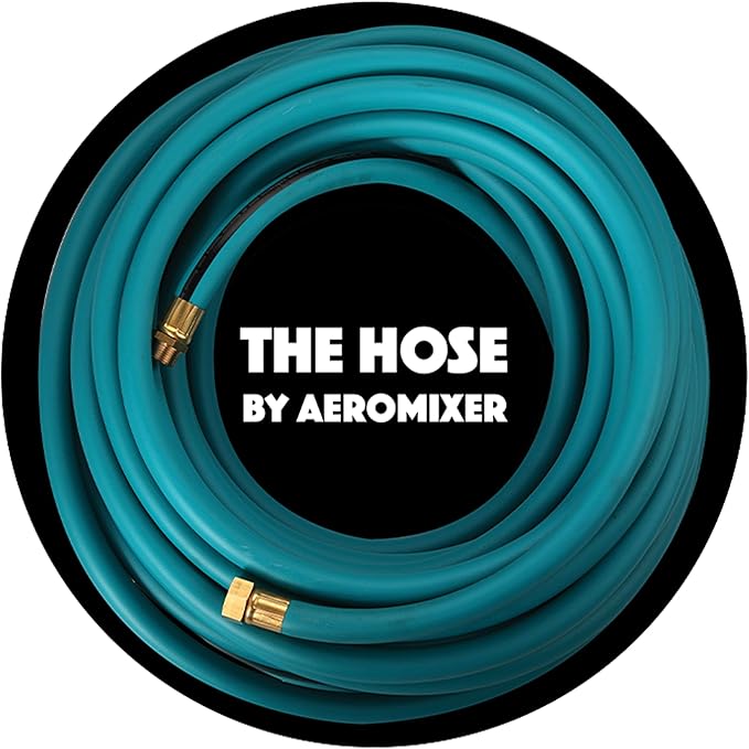 Aeromixer THE HOSE - 1 Inch Garden Hose 100 Ft, Includes Adapters 3/4 Spigots, Kinkless Commercial Garden Hoses, Heavy Duty Water Hoses for Outdoors, 650 PSI High-Pressure Watering Tool