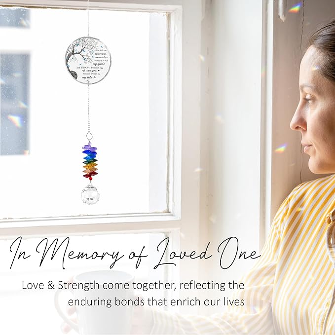 GIFTELIX Christmas Ornaments Butterfly Suncatcher - Sympathy Gift for Loss of Loved One - Memorial Suncatcher - Remembrance Gift for Loss - Grief Gifts for Women