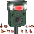 Solar Ultrasonic Animal Repellent, Multi-Modes Deer Repellent Devices,Cat Deterrent Outdoor, Squirrel Raccoon Dog Deterrent with Motion Sensor & Ultrasonic Waves for Garden Yard
