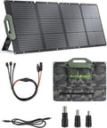 EASYLONGER 110W Foldable Solar Panel ESP110, Portable Solar Charger for CPAP Battery ES960, ES720, ES400 AIR, Power Station, Camping, Fishing, Outdoor, RV and Blackouts