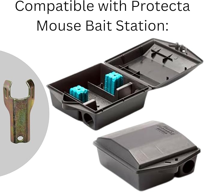 Replacement Key for Bell Labs Protecta Bait Stations - Compatible with Protecta RTU, LP, Sidekick, Sidewinder, Mouse Bait Stations and Pest Monitors - Comes with Robby’s Cloud Keychain (1 Pack)