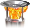 Heat Deflector for Solo Stove Mesa XL, Portable Fire Pit Heat Deflector with 3 Detachable Legs, Accessory for Mesa XL Fire Pit, Captures and Redirects Warmth, 304 Stainless Steel