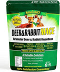 Nature's MACE Deer Repellent Granular, Repel Deer from Your Garden, Yard, Flowers, Protect Plants Fast, Deer Repellent for Plants, Create a Deer Free Barrier, Deer and Rabbit Repellent, 6 Pound Bag