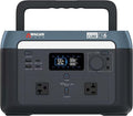 Wagan EL8838 Portable Power Station 600W Lithium Cube Solar Generator 512Wh LiFePO4 Battery Fast Charge 600W 1000W peak AC/100W USB-C for Home Backup, Power Outages, Outdoor Camping, Off-grid