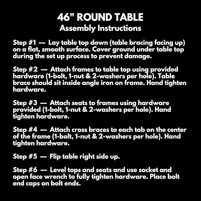 COATEDOUTDOORFURNITURE Heavy-Duty Portable Outdoor Picnic Table with Umbrella Hole, Punched Steel Commercial-Grade Patio Dining Furniture Made in America (46" Round Top, Textured Sandstone)
