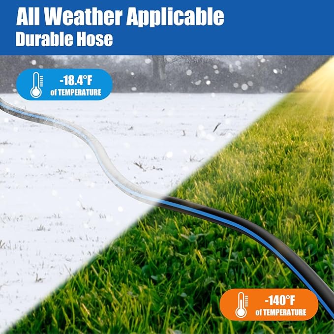 Short Garden Hose 5/8” 3FT: Burst-Resistant Water Hose with Sturdy Brass Fittings - Leakproof Hose Male to Female - Durable Hose for Yard, Lawn, Car Wash, Outdoor, Watering, Dark Blue