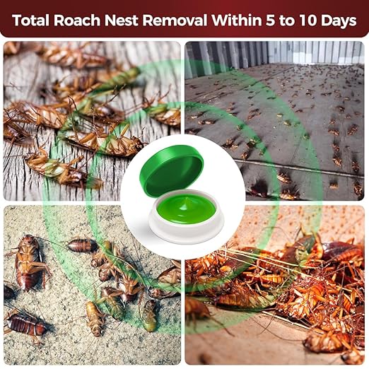 36 Pack Roach Repellent Killer Indoor Infestation, Powerful Attraction Cockroach Bait Gel Stations, Quick Kill Formula, Easy to Apply Cockroach Killer for Home Control, Ideal for Kitchens, Bathrooms