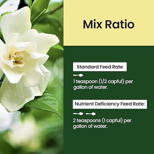 16oz Gardenia Fertilizer - Makes 96 Gallons of Indoor Plant Food for Gardenia Plants Live, Nutrient-Rich Outdoor & Indoor Plant Fertilizer, Flower Food for Vibrant Growth and Beautiful Blooms