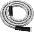 Stainless Steel Garden Hose 5FT, Perfect RV Accessory, Drinking Safe, Highly Flexible & Durable, Female to Male(Silver)