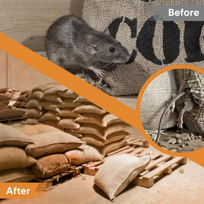 Rodent Repellent Indoor, Mouse Repellent, Natural Mice Repellent, Peppermint Mouse Repellent for Garages, Kitchens, Atiics, RVs and More, Safe for Kids & Pets, 3 Months Lasting Protection, 8 Packs