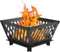 17 inch Portable Fire Pit for Outside Collapsible Plug Fire Pit Suitable for Camping, Picnics, Courtyards, Garden Bonfires and Outdoor Firewood with Storage Bag