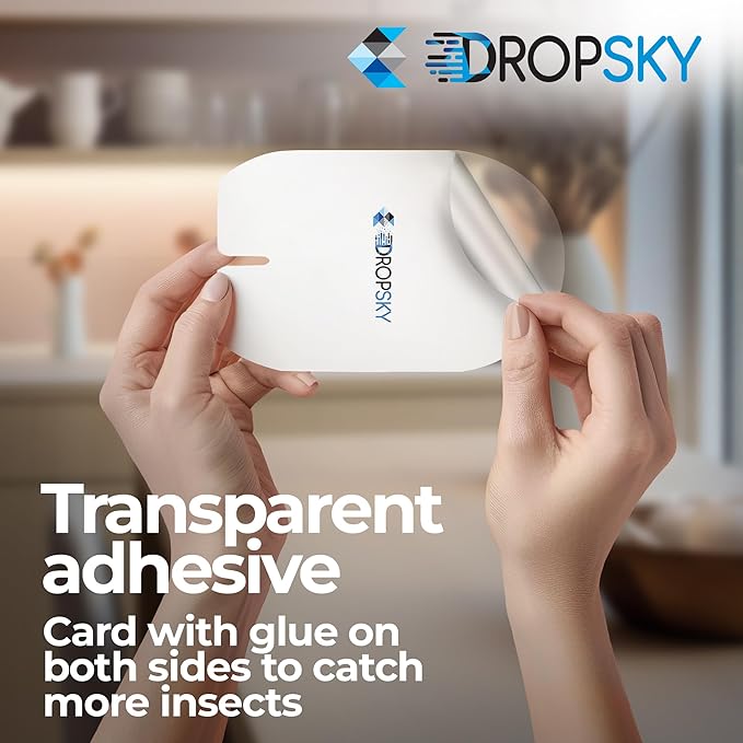 DropSky Flying Insect Trap Refill- Plug in Bug Catcher Indoor Refills, Indoor Fly Trap, Indoor Fly Trap,Trap for Mosquitos, Bugs, Insects, Gnats, Moth and Fruit Flies -Plug in Refill (Pack of 3 DP09)