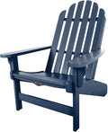 Nags Head Hammocks Classic Adirondack Chair, Navy Blue, Eco-Friendly Durawood, Stainless Steel Hardware, Fit N Finish, Handcrafted in The Carolinas