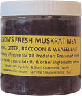Lenon's Fresh Muskrat Meat Bait for Weasel, Mink, Otter and Raccoon