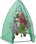 Greenhouse for Outsides, 54”x 54”x 71” Heavy Duty Green House Tent with Durable PE Cover, Garden Plant Protector with Zippered Door Mesh Window for Vegetables Flowers Fruits Herbs,Green