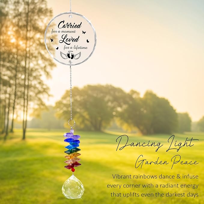 GIFTELIX Christmas Ornaments Infant Loss Gifts - Remembrance Gift - Memorial Suncatcher - Sympathy Gift for Loss of Loved One - Heaven Keepsake - Grieving Gifts for Women