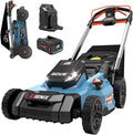 SENIX X6 60 Volt Max* 21-Inch 3-in-1 Cordless Push Lawn Mower,Self-Propelled,with Bagging,Mulching,Side Discharge,Height Adjustment,Smart Display,8Ah Lithium-ion Battery&Charger Included (LPSX6-H)