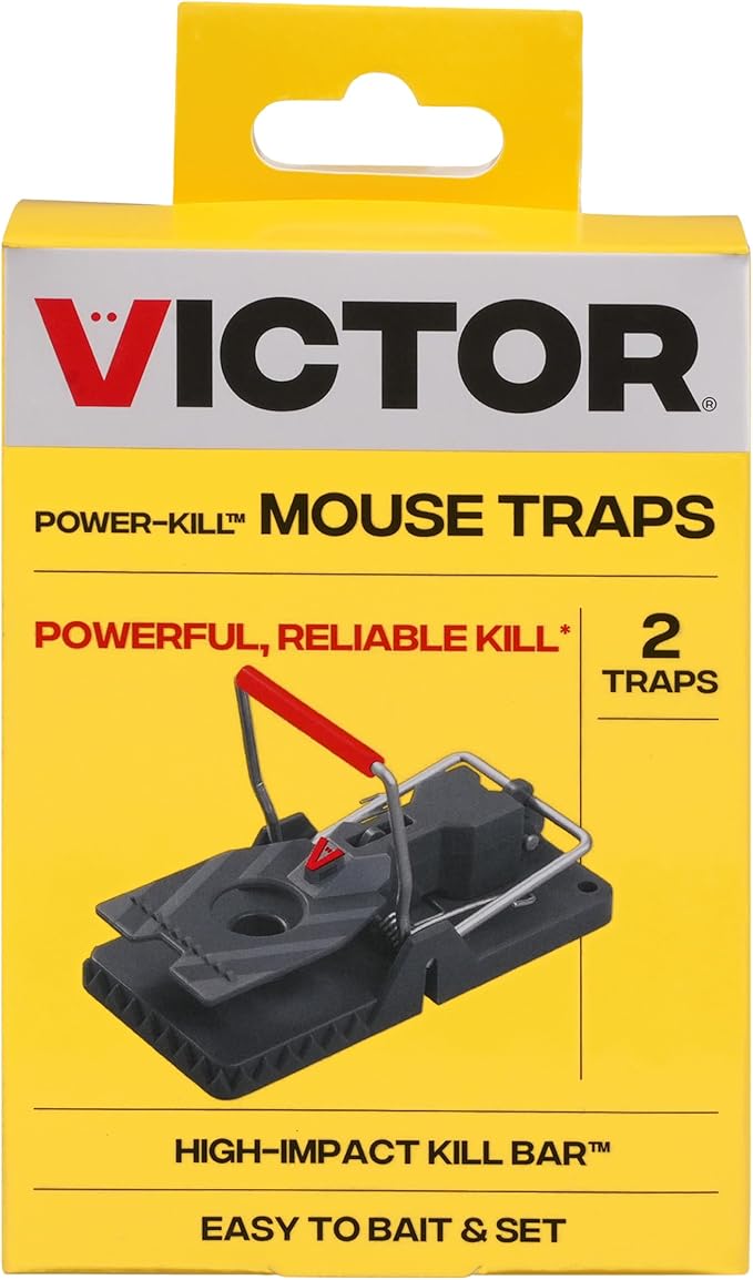 Victor Humane Mouse Traps M393SSR - Easy Set Reusable Mouse Trap - Pack of 36