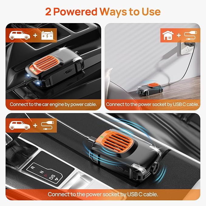 2 Pack Rodent Repellent for car Engines, Ultrasonic Rat Pest Repellent for Car Under Hood, Plug-in Powered, Keep Mouse and Mice Away from Car, Vehicle, RV, Garage, Barn (Unscented x2)