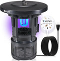 Katchy Outdoor Flying Insect Trap – Wall-Mounted Non-Zapper Trap for Catching and Killing Flies, Safe and Easy to Use (Black, 1 Device & 4 Refills)