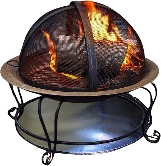 Newtex FirePad Deck Protector - Perfect for Fire Pits, BBQ, Smokers, Grills - Protects Porch, Patio, Deck, Wood, Grass, Stone, Composite from Burns - Heat Resistant Fire Pit Mat (36")