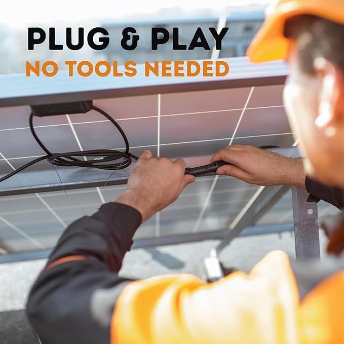 XYRIS Solar Panel Connectors - 3 to 1 Y Branch Parallel Adapter Cable Wire Plug Tool Kit for Solar Panel 1 Pair (M/FFF+F/MMM)
