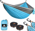 NATUREFUN Ultra-Light Travel Camping Hammock | 300kg Load Capacity,Breathable,Quick-Drying | 2 x Premium Carabiners,2 x Nylon Slings Included | Outdoor Indoor Garden
